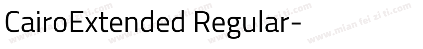 CairoExtended Regular字体转换